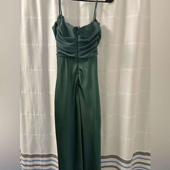 House of CB Teia Satin & Georgette Corset Midi dress. - Picture 4 of 5